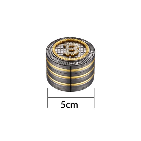 GRINDER METALICO CHAMP BLING BLING BITCOIN 50MM 4P.