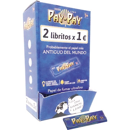 EXPOSITOR PAY-PAY 78 MM + 100 LIBRITOS PAY-PAY 1.1/4 