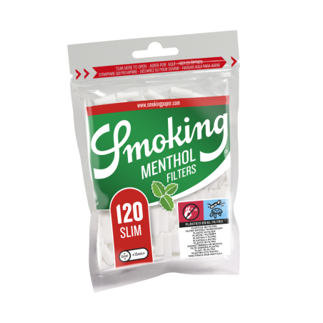 FILTROS SMOKING MENTHOL 6 MM (120X10)