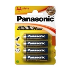 PILA PANASONIC ALKALINA POWER  LR06 BRONCE AA (4X12)