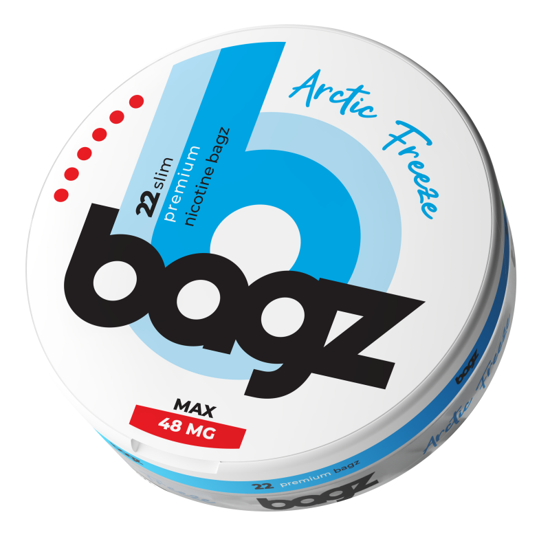 PACK 5 BOTES BAGZ ARCTIC FREEZE 48MG (MAX)