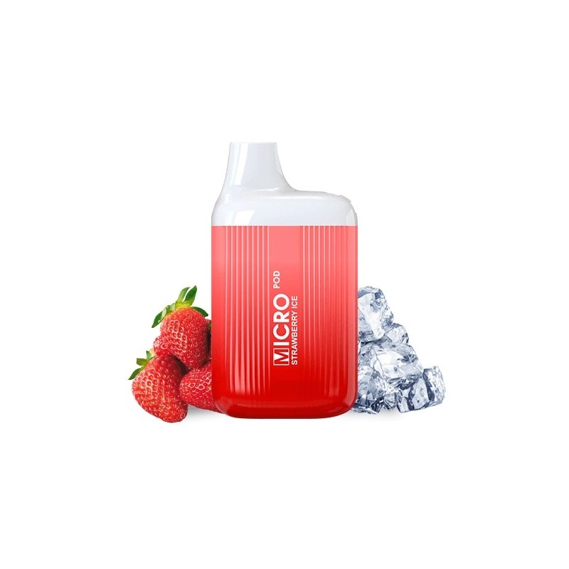 PACK 10 VAPER MICRO POD STRAWBERRY ICE 20MG (FRESA)