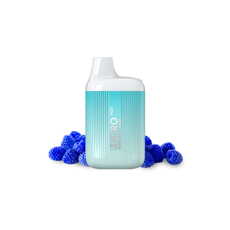 PACK 10 VAPER MICRO POD SOUR BLUE RAZZ 20MG (ARÁNDANOS Y FRAMBUESA)