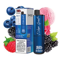 PACK 5 VAPERS DESECHABLES IVG 2400 BLUE EDITION 20MG