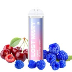 PACK 10 VAPER DESECHABLE QM LOST MARY  BLUE RAZZ CHERRY 20MG (ARÁNDANOS Y CEREZA)