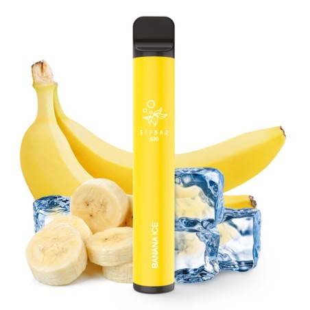 PACK 10 VAPER DESECHABLE ELFBAR BANANA ICE 20MG (PLÁTANO)