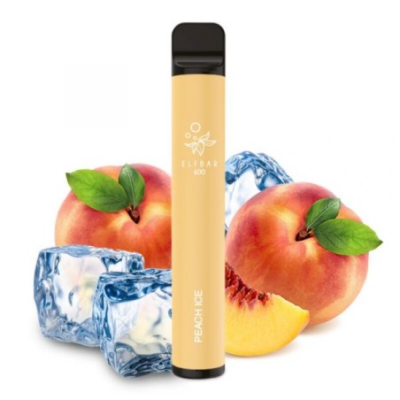 PACK 10 VAPER DESECHABLE ELFBAR PEACH ICE 20MG (MELOCOTÓN)