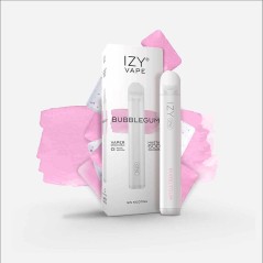 PACK 5 VAPERS DESECHABLES IZY VAPE 0MG BUBBLEGUM ICE (CHICLE)