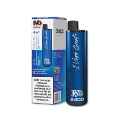 PACK 5 VAPERS DESECHABLES IVG 2400 BLUE EDITION 20MG