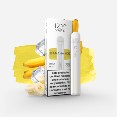 PACK 5 VAPERS DESECHABLES IZY NICOTINA 18MG BANANA ICE (PLATANO)