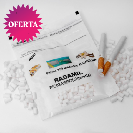 BOLSA FILTROS AROMATIZADOS CIG. HUECO RADAMIL VAINILLA (150x25)1
