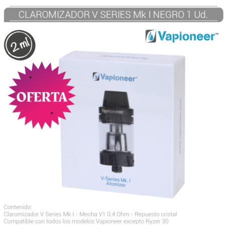 CLAROMIZADOR VAPIONEER V SERIES BLACK1