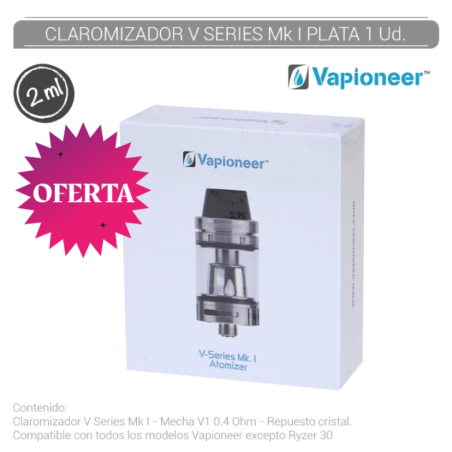 CLAROMIZADOR VAPIONEER V SERIES SILVER1