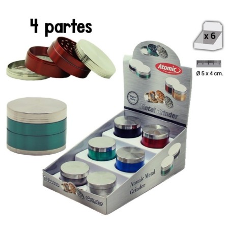 EXP 6 GRINDER ATOMIC BICOLOR METAL 50MM 4PCS1