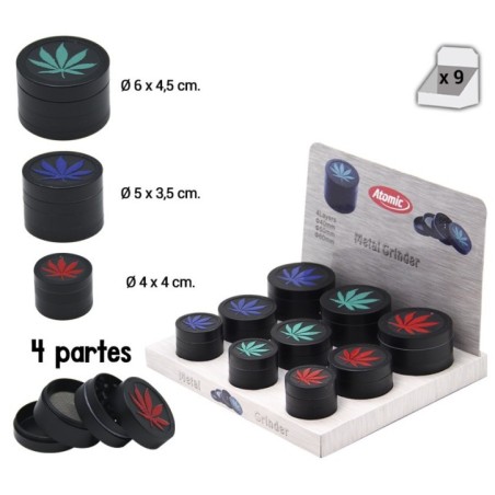 EXP 9 GRINDER ATOMIC MARIA BLACK 3 TAMAÑOS 4PCS1