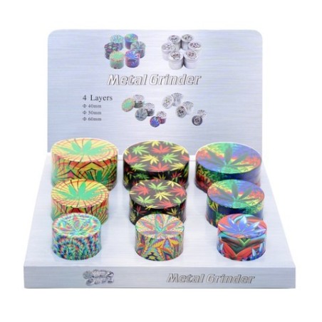 EXP 9 GRINDER METALICO ATOMIC LEAF 360 4 P 3 TAM