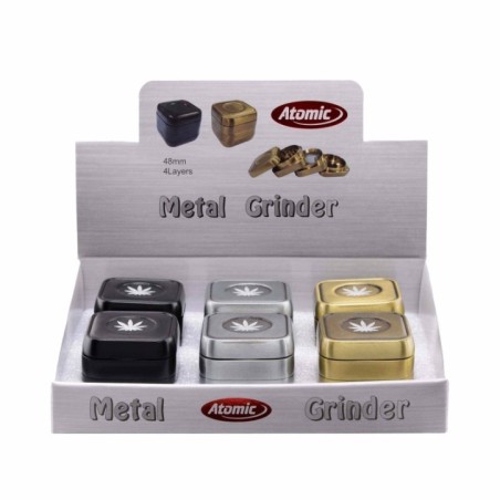 EXP 6 GRINDER METALICO ATOMIC CUBE 48MM 4 PC1