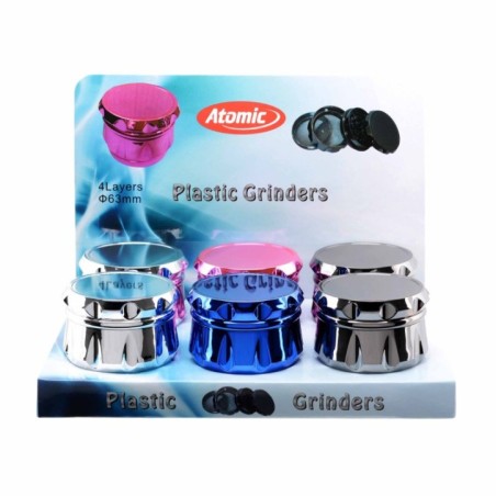 EXP 6 GRINDER METAL ATOMIC MIRROR 6.3CM  4PCS1