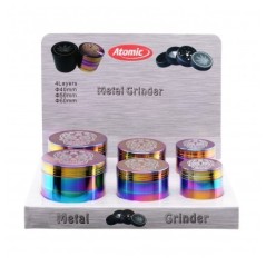 EXP 6 GRINDER ALUM ATOMIC CATRINA RAINBOW 4PCS (3 TAMAÑOS)1