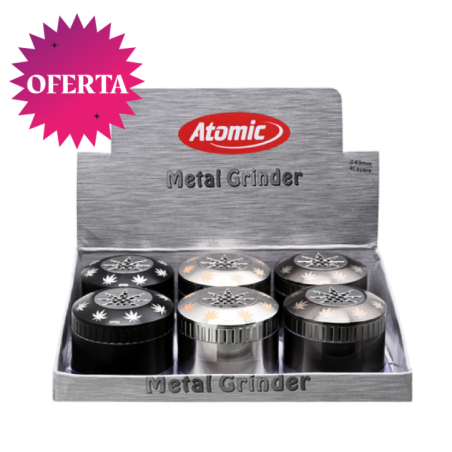 EXP 6 GRINDER METALICO ATOMIC MARIA HOLE 63MM 4 PC1