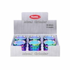 EXP 6 GRINDER METALICO ATOMIC RAINBOW COOL 40MM  4PCS1