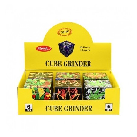 EXP 6 GRINDER ATOMIC METAL LEAF 58MM 4PCS1