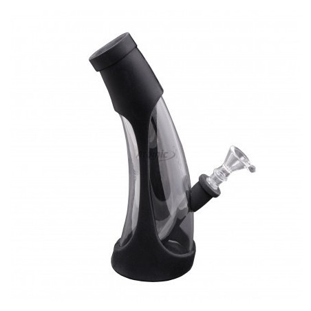 BONG ATOMIC DALLAS NEGRO/CRISTAL 25CM