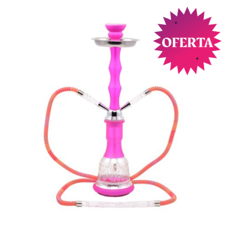 SHISHA ATOMIC UBUD 45CM ROSA 2 MAN  FLEX DECORADOS1