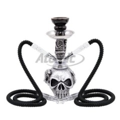SHISHA ATOMIC SKULL DRAGON 25CM 2 TUBOS