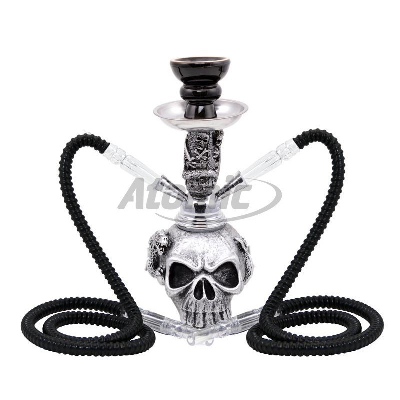 SHISHA ATOMIC SKULL DRAGON 25CM 2 TUBOS1