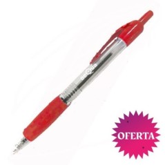CAJA 12 BOLIGRAFO RETRACTIL ROJO