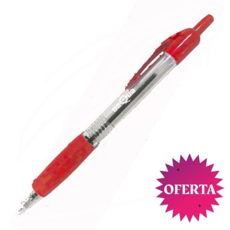 CAJA 12 BOLIGRAFO RETRACTIL ROJO