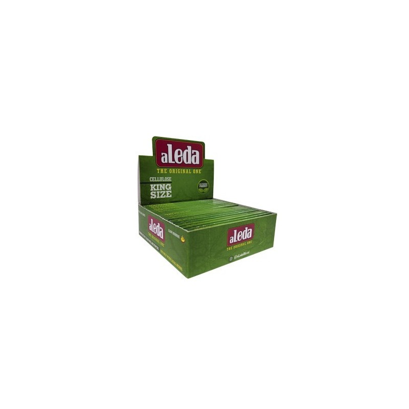 PAPEL ALEDA TRANS VERDE  KING SIZE (110MM x 35MM) (20)1