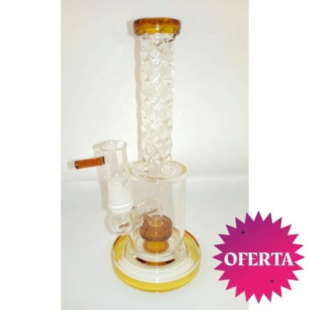 BONG CRISTAL TWIST PARA BHO AMBAR 20 CM1