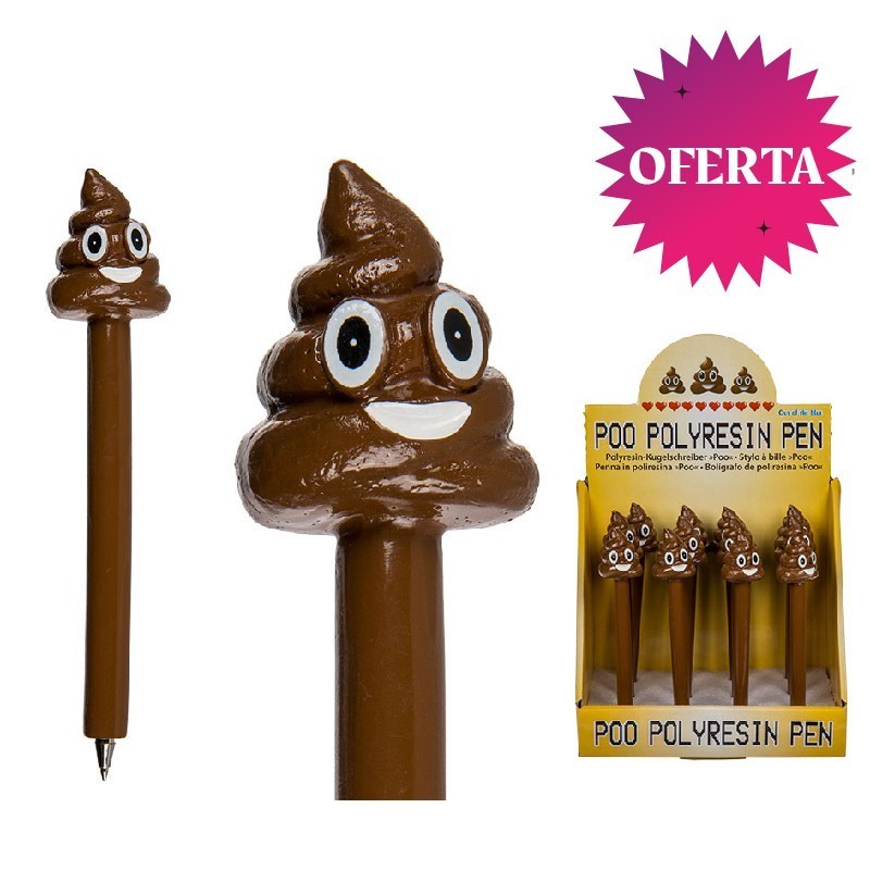 EXP BOLÍGRAFO POO EMOTI 16 CM1