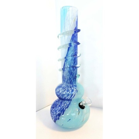 BONG CRISTAL ARTESANAL H.F. JOSHIKA 31CM AZUL