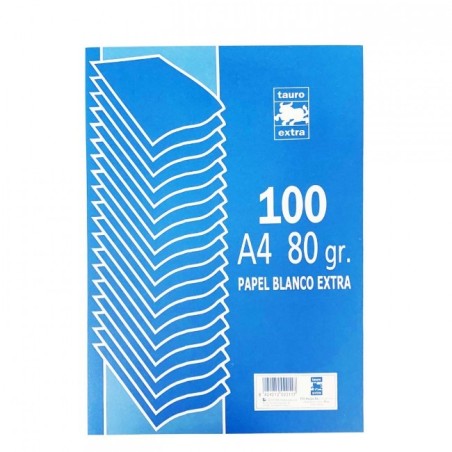 PAQUETE FOLIOS A4 PACSA DE 100 HOJAS 80GR