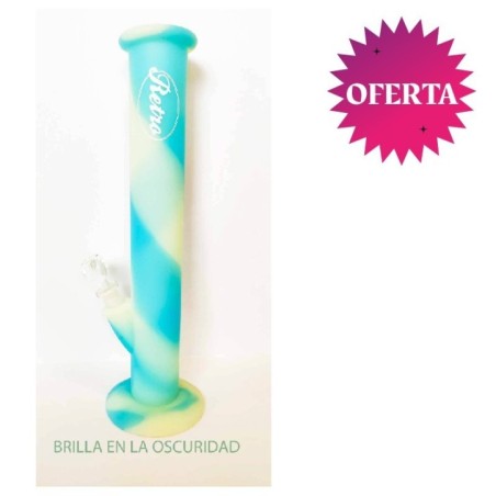 BONGSILICONAAZUL+BLANCORETRO35CM1
