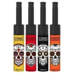 ENCENDEDOR MINI CLIPPER TUBE MEXICAN SKULLS- EXP 24 UNIDADES