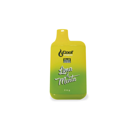 PACK 5 VAPER DESECHABLE COOL VAPS M&M PUFF 0MG LIMA & MENTA