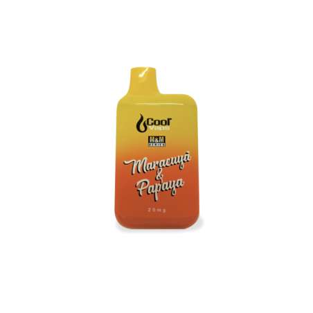 PACK 5 VAPER DESECHABLE COOL VAPS M&M PUFF 20MG MARACUYA & PAPAYA