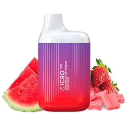 PACK10VAPERMICROPODSTRAWBERRYWATERMELONBUBBLEGUM20MG(CHICLEDEFRESAYSANDÍA)1