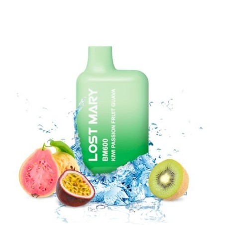 PACK 10 VAPER DESECHABLE LOST MARY KIWI PASSION FRUIT GUAVA  20MG (FRUTAS DE LA PASIÓN Y GUAVA)