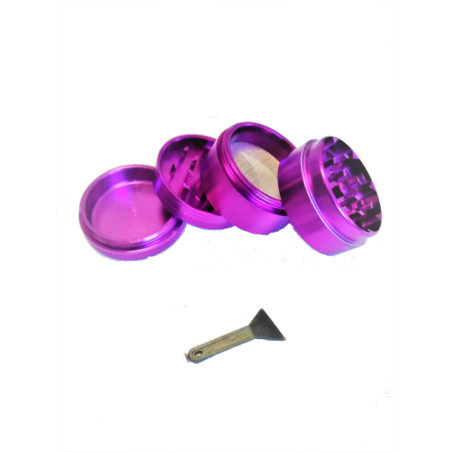 GRINDERALUMINIOCNCPURPLE40MM4PCS1