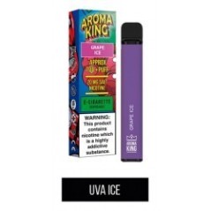 PACK 10 VAPER DESECHABLE AROMA KING 20MG GRAPE ICE (UVA)