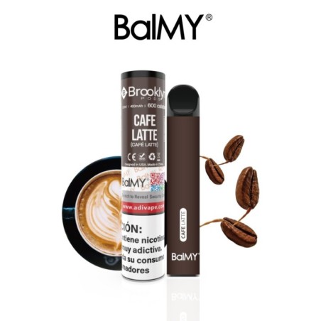 VAPERDESECHABLEBALMYBROOKLYN20MGCAFÉLATTE1