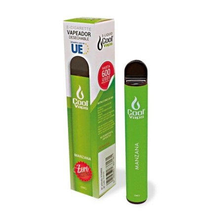PACK5VAPERDESECHABLESINNICOTINA0MGCOOLVAPSPUFFMANZANA1