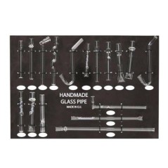 SET 17 PIPAS CRISTAL PIREX TRANSPARENTE
