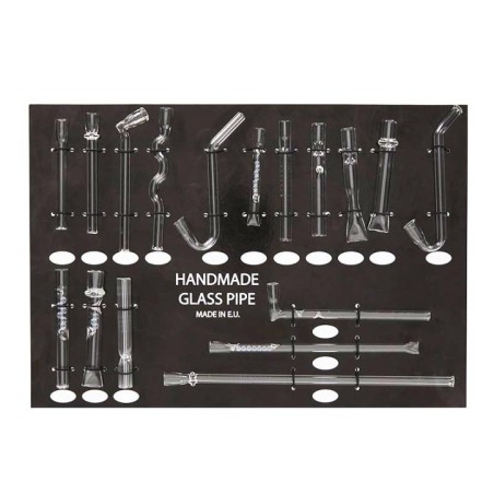 SET 17 PIPAS CRISTAL PIREX TRANSPARENTE