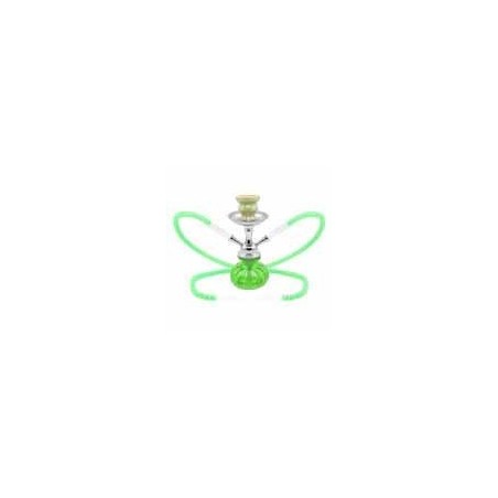 SHISHA ATOMIC ONE CLABASH 25CM VERDE 2 MANGUERAS